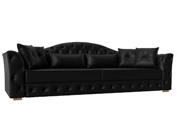 Прямой диван Артис, Черный (экокожа) в Стерлитамаке