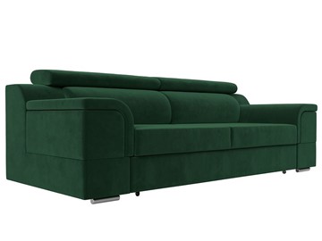 Прямой диван Лига-003 НПБ, Зеленый (Велюр) в Стерлитамаке