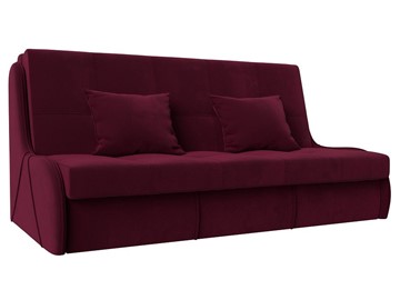 Прямой диван Риттэр 160, Бордовый (Микровельвет) в Уфе