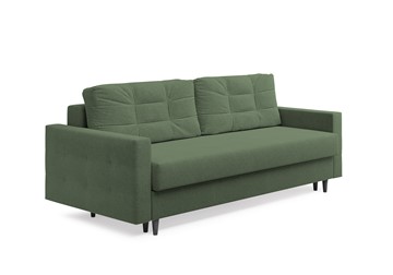 Прямой диван Sсandy, ножки Венге, Рогожка зеленый в Стерлитамаке