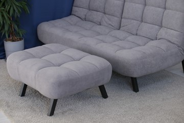 Комплект мебели Абри цвет серый диван + пуф опора металл в Стерлитамаке