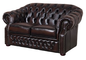 Прямой диван В-128 (2-х местный) brown в Уфе