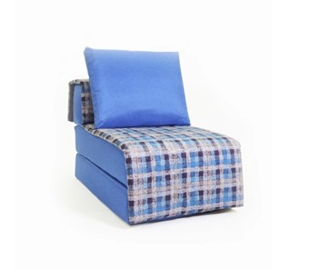 Бескаркасное кресло-кровать Харви, синий - квадро в Уфе