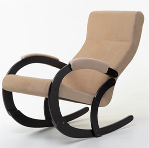 Кресло-качалка в гостиную Корсика, ткань Amigo Beige 34-Т-AB в Уфе