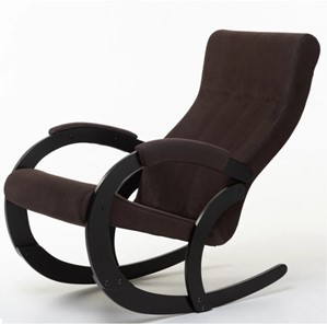 Кресло-качалка в гостиную Корсика, ткань Amigo Coffee 34-Т-AC в Уфе