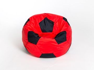 Кресло-мешок Мяч большой, красно-черный в Салавате