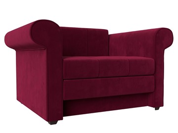 Кресло раскладное Берли, Бордовый (Микровельвет) в Стерлитамаке