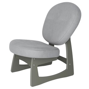 Кресло Мебелик Смарт G Силуэт, ткань ультра смок, каркас серый ясень в Стерлитамаке