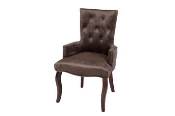 Кресло Виктория (коричневый бархат/темный тон) в Уфе