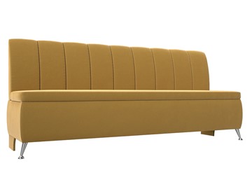 Кухонный прямой диван Кантри, Желтый (микровельвет) в Стерлитамаке