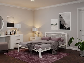 Кровать в спальню Муза 4 Лайт, 1600, белый в Стерлитамаке