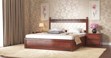 Спальная кровать СВ-Стиль Ричард 160*200 с основанием в Уфе