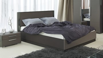 Двуспальная кровать с механизмом Наоми 1600, цвет Фон серый, Джут СМ-208.01.02 в Уфе