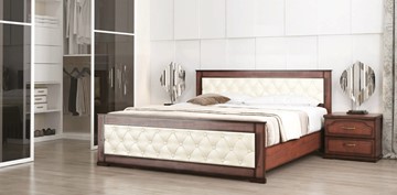 Кровать спальная СВ-Стиль Стиль 2, 160х200, кожзам, с основанием в Салавате
