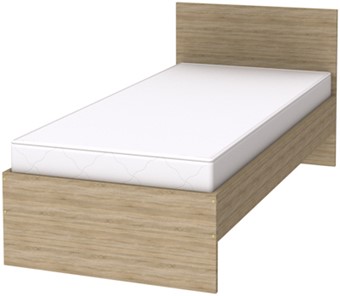 Кровать 1-спальная K09 с основанием, цвет Дуб Сонома в Стерлитамаке