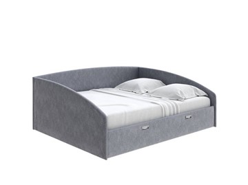 Спальная кровать Bono 160х200, Рогожка (Levis 85 Серый) в Стерлитамаке