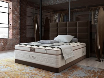 Кровать Chocolate Compact/Basement 180х200, Микровелюр (Manhattan Лесной каштан) в Уфе
