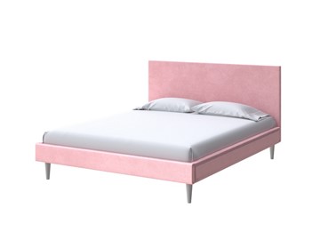 Спальная кровать Claro 160х200, Велюр (Casa Жемчужно-розовый) в Стерлитамаке