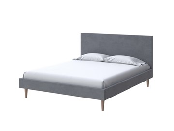 Спальная кровать Claro 160х200, Велюр (Ultra Мокрый асфальт) в Стерлитамаке