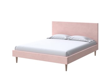 Спальная кровать Claro 160х200, Велюр (Ultra Розовый мусс) в Уфе