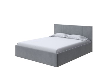 Двуспальная кровать Helix Plus 180х200, Велюр (Ultra Осенний туман) в Уфе