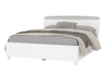 Кровать спальная Милана 1600 (4-22906бел\серый) в Уфе