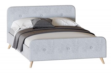 Двуспальная кровать Мебельград Сиерра 1600 (без основания) Аура серый в Стерлитамаке