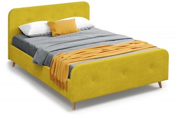Кровать спальная Мебельград Сиерра 1800 (с подъемным механизмом и коробом) Торонто горчица в Стерлитамаке