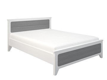 Двуспальная кровать Боринское Соня 1400, Белый/Серый в Уфе