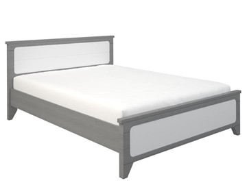 Кровать 2-спальная Боринское Соня 1400, Серый/Белый в Стерлитамаке