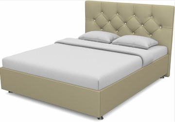 Спальная кровать Моника 1800 с основанием (Nitro Сream) в Стерлитамаке