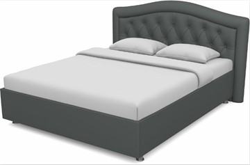 Кровать двуспальная Луиза 1600 с основанием (Nitro Grey) в Стерлитамаке
