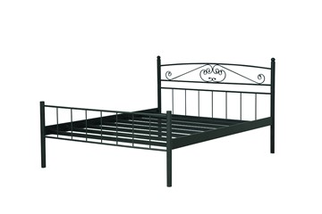 Двухспальная кровать 42.27-01 ЛАЦИО, металл черный в Стерлитамаке