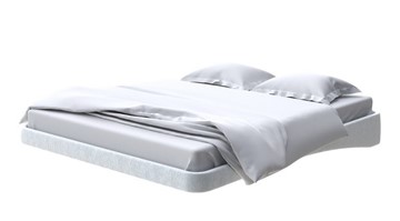 Парящая кровать 160х200, Флок (Бентлей Светло-серый) в Стерлитамаке