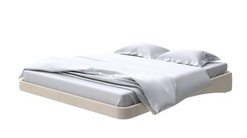Парящая кровать 160х200, Велюр (Ultra Песочный) в Стерлитамаке