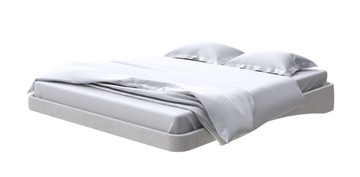 Кровать парящая 160х200, Велюр (Ultra Серый камень) в Стерлитамаке