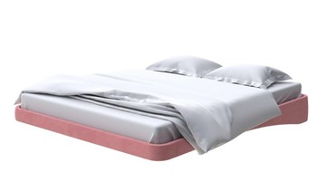 Парящая кровать 160х200, Велюр (Ultra Ягодный сорбет) в Стерлитамаке