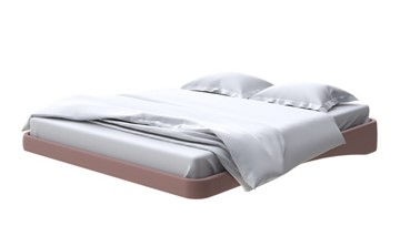 Парящая кровать 200х200, Экокожа (Молочный шоколад) в Стерлитамаке