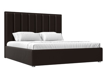 Двуспальная кровать с механизмом Афродита 160, Коричневый (Экокожа) в Стерлитамаке