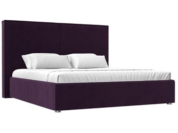 Кровать с механизмом двуспальная Аура 160, Фиолетовый (Велюр) в Стерлитамаке