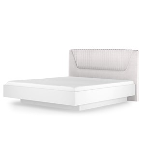 Кровать с подъемным механизмом Кураж Марсель-11 (Белый, ткань Catania white) 1400 в Салавате
