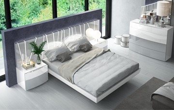 Полуторная кровать 606 VANESSA со светодиодной подсветкой (160х200) в Уфе
