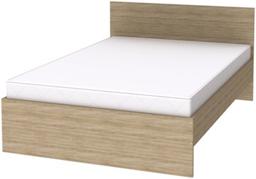 Кровать 1.5-спальная K14 с основанием, цвет Дуб Сонома в Уфе