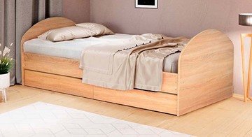 Спальная кровать Версаль 900х2000 со средником и высокой ножной спинкой в Стерлитамаке