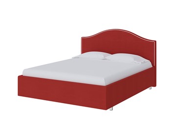 Спальная кровать Classic 90х200, Велюр (Forest 13 Красный) в Стерлитамаке