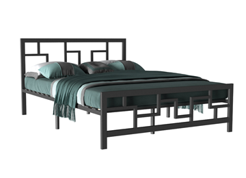 Кровать Лофт 3, 160х200, черная в Стерлитамаке