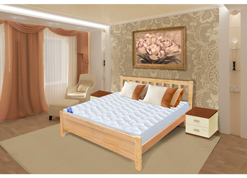 Спальная кровать Прага 140х200 с оcнованием в Стерлитамаке