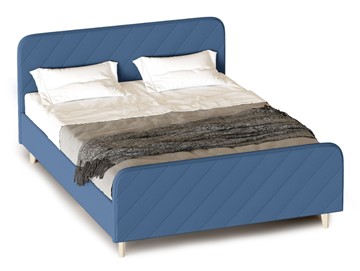 Кровать Мебельград Мелоди 1400 (с основанием) Альба синий в Стерлитамаке