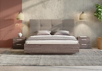 Мягкая кровать Victoria (ясень анкор) 140х200 в Стерлитамаке
