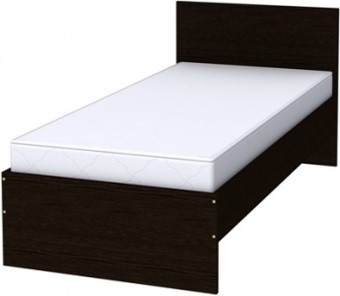 Кровать односпальная K09 с основанием, цвет Венге в Стерлитамаке